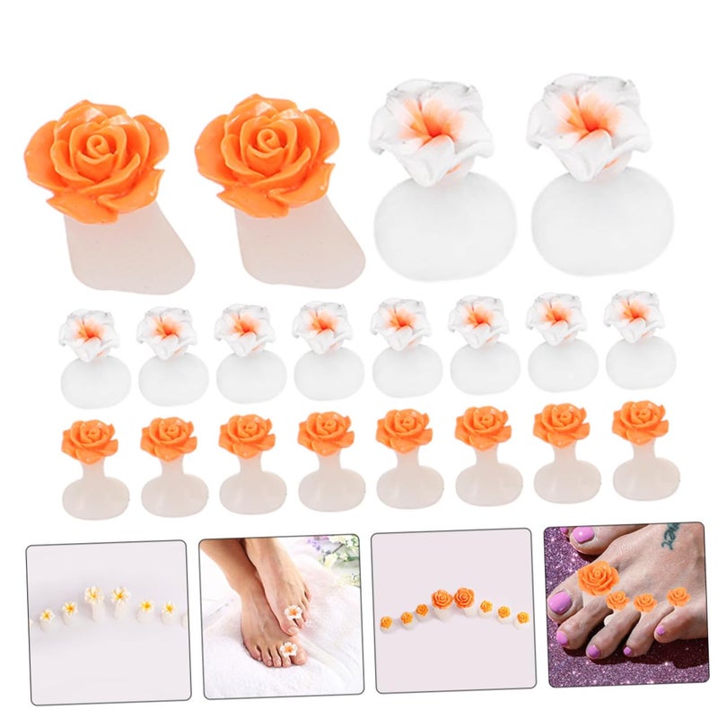 16Pcs Soft Flexible Silicone Toe Separators Prevent Nail Polish Smudging Reusable Pedicure Spacers - Image 5